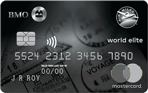 bmo air miles world elite mastercard