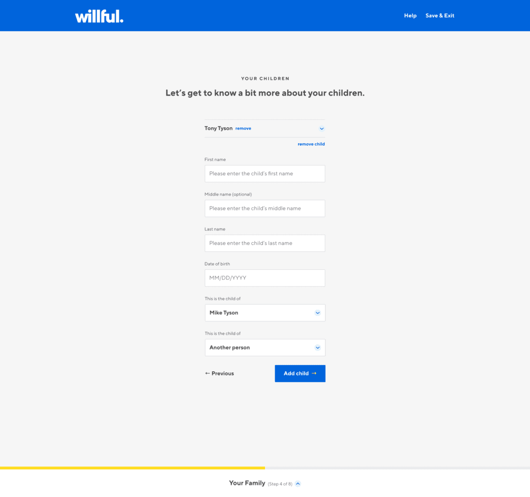 willful review children